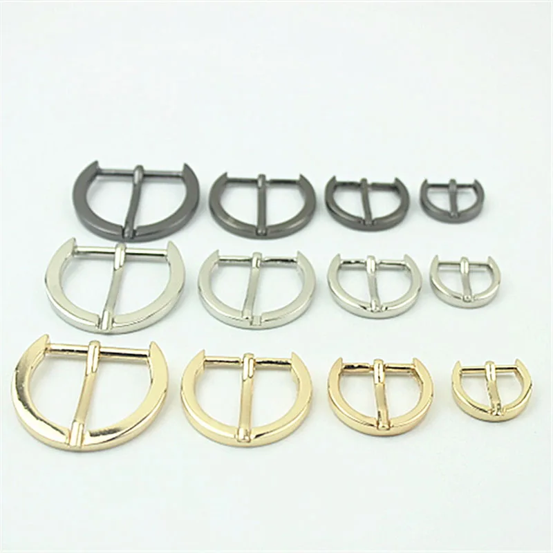 

50pcs 16/20/25/30mm Metal Pin Buckle Bags Strap Adjuster Belt Buckles Shoes Webbing Slider Hook DIY Decor Clasp Accessorie