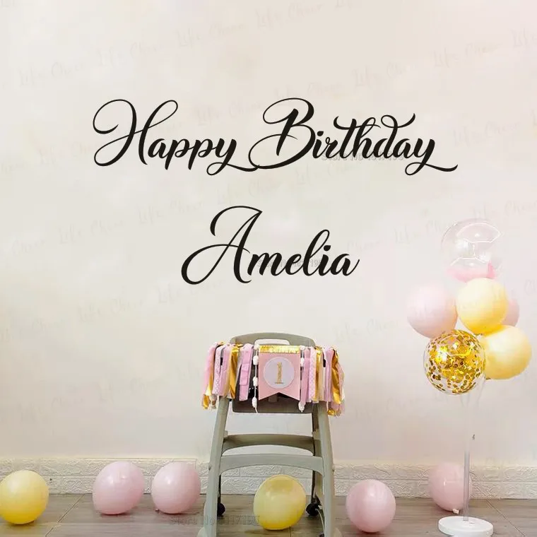 Happy Birthday Wall Stickers Decoration Kids | Vinyl Happy Birthday