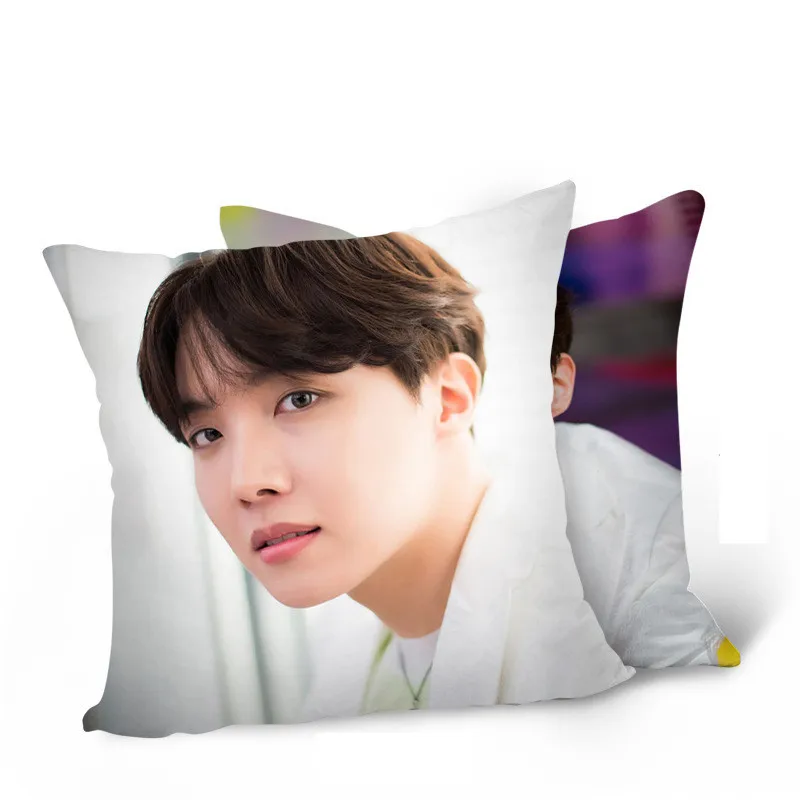 Kpop Bangtan мальчики вентиляторы подушка карта душа PERSONA мальчик с Luv двухсторонняя диванная подушка JUNGKOOK JIMIN SUGA V YH343 - Цвет: J-HOPE
