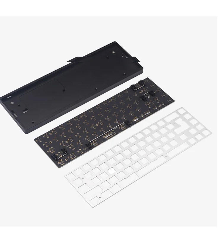 KBDFANS DZ65 kit 68 клавиатура низкопрофильный Алюминиевый Чехол KBD67 PCB механическая |