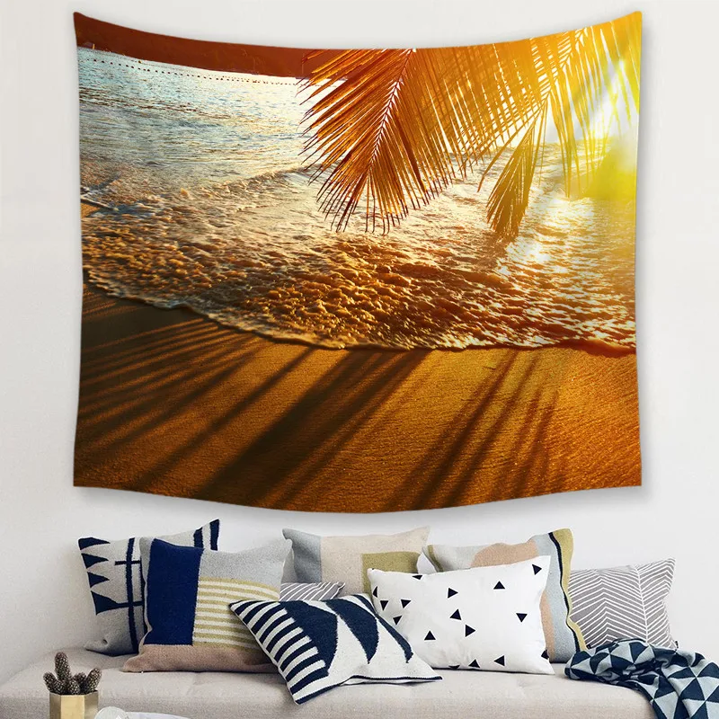 Dusk Hanging Wall Tapestries Mandala Bohemian Tapestry Landscape Wallpaper Wall Art Shawl Throw