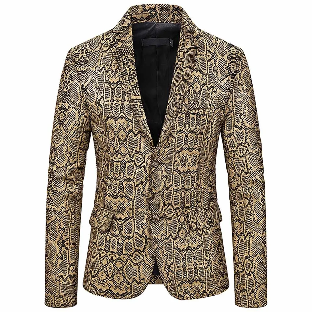 KANCOOLD Для мужчин для бизнес на каждый день Slim костюмы для будущих мам с модным принтом костюм-смокинг на свадьбу торжественное платье блейзер для следующих применений: представления на сцене костюм 918
