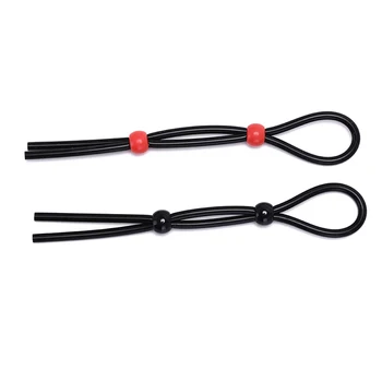 Adjustable Penis Ring Rope Sex Toys For Adults Men Silicone Ejaculation Delay Cock Scrotum Ring Male Lasting Cockring 4