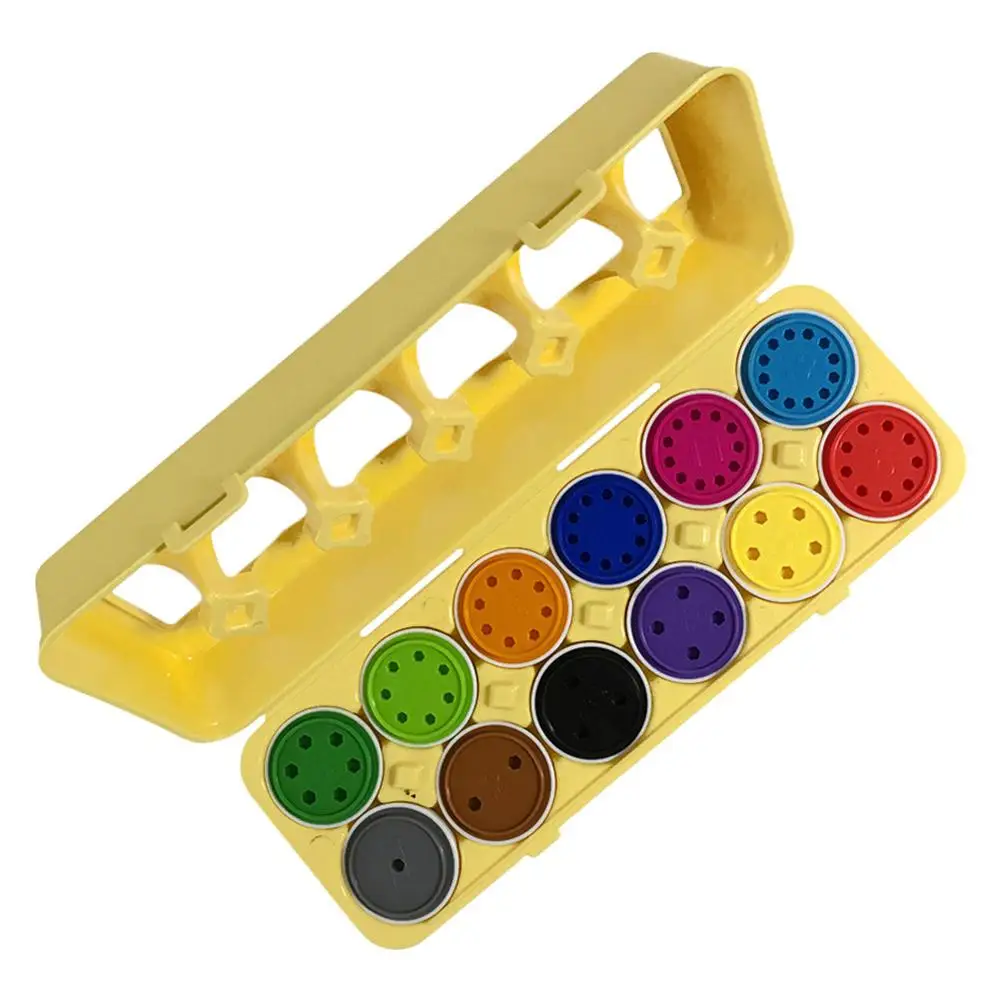 12pcs Dot Eggs 6/12 шт., забавные игрушки, красочные, количество, совпадающая форма, набор яиц, игрушки для малышей, детские игрушки для малышей, игра-головоломка, подарки - Цвет: 12pcs Dot Eggs