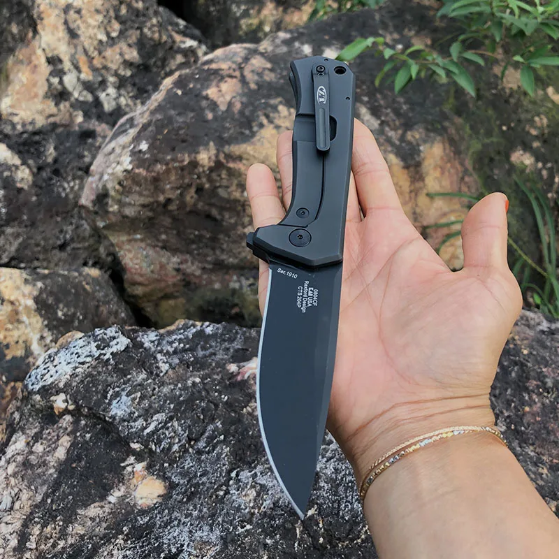 ZT, 0804, шариковый подшипник, складной нож, сталь, G10, титановая ручка, 204 P, тактический нож, для выживания, для улицы, складной