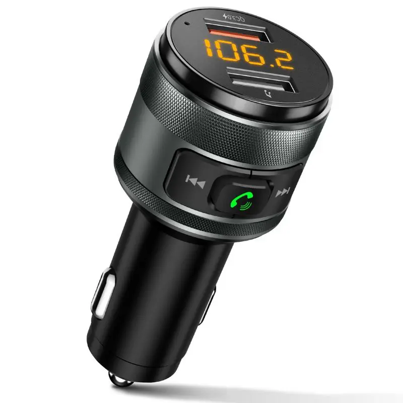 1 шт. автомобильный Bluetooth fm-передатчик QC3.0 беспроводной Bluetooth fm-радио адаптер музыкальный плеер fm-передатчик/автомобильный комплект