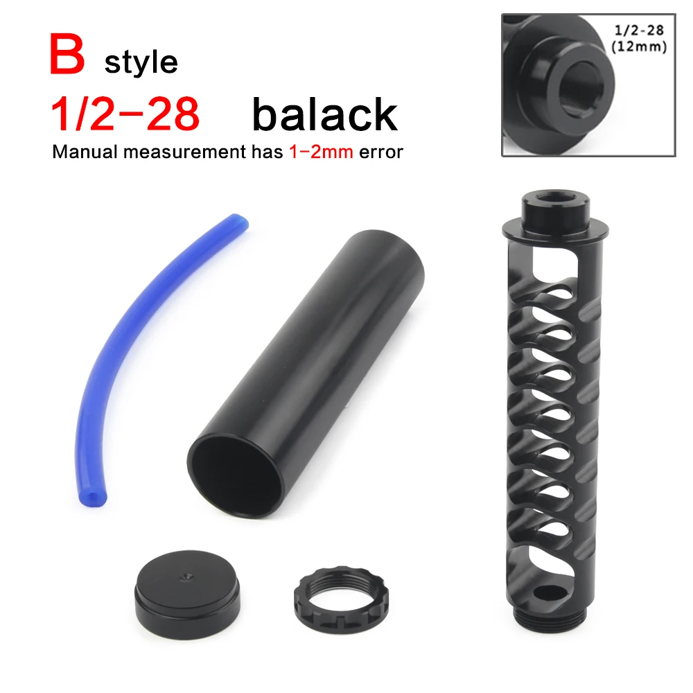 B-1-2-28 black Полный спектр алюминиевый 1/2-28 или 5/8-24 автомобильный топливный фильтр автомобильный растворитель ловушка для NAPA 4003 WIX 24003 - Цвет: B-1-2-28 black