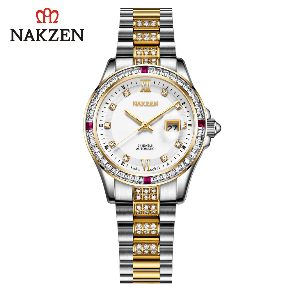 Оригинальные японские часы Nakzen 5AT Business автоматические механические женские с