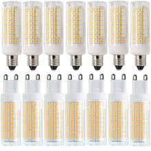 Wholesale 10Pcs Dimmable LED Bulbs Mini G4 G9 E11 E12 E14 E17 110V 220V 9W Corn Light Lamps 102 LEDs Replace 85W Halogen Lamp