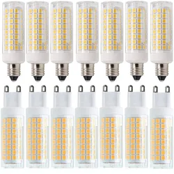 Wholesale 10Pcs Dimmable LED Bulbs Mini G4 G9 E11 E12 E14 E17 110V 220V 9W Corn Light Lamps 102 LEDs Replace 85W Halogen Lamp