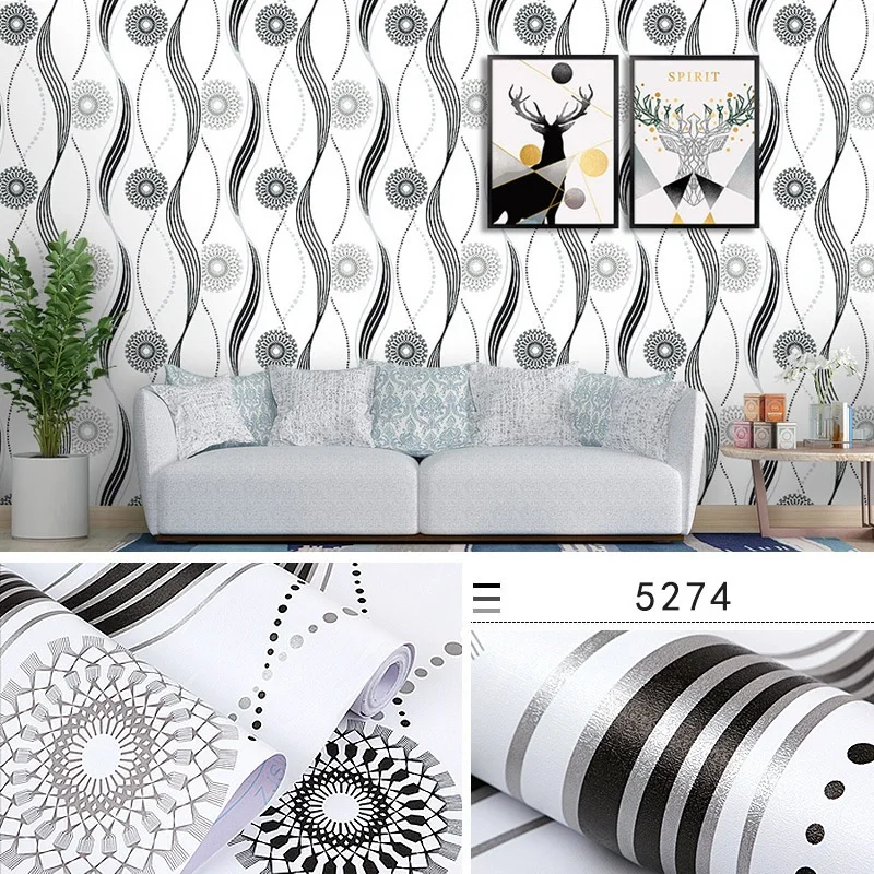 

Hot Classic Damask European wall Peel and waterproof self-adhesive PVC wallpaper for home interior and Store Decorating