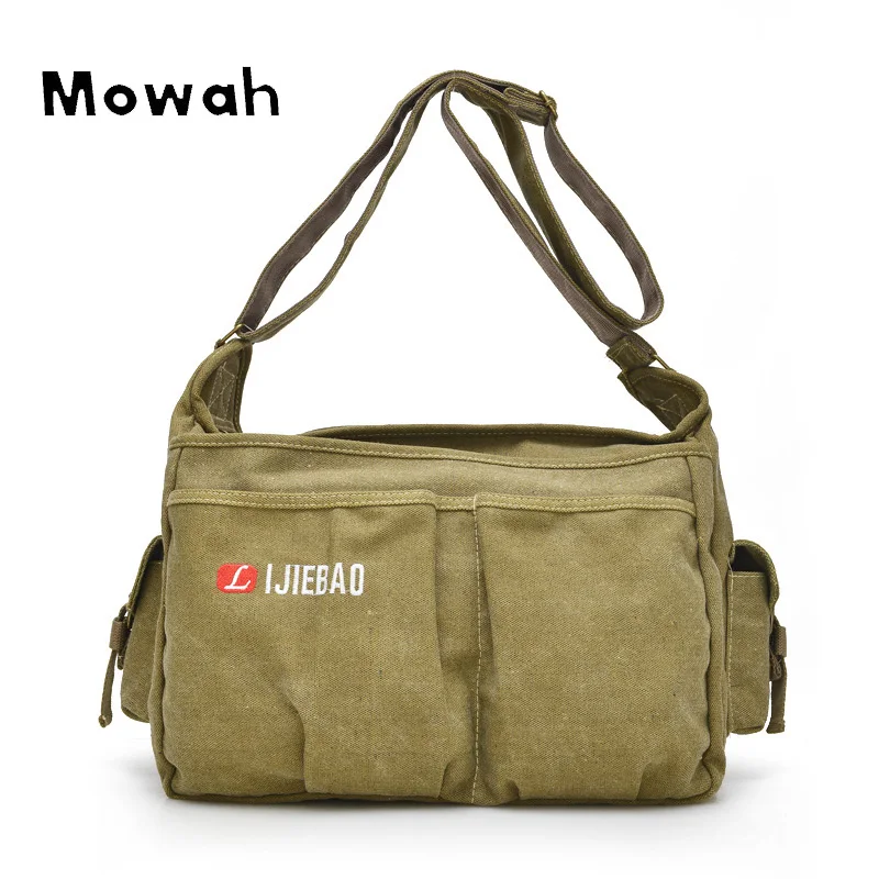 

Mowah Vintage Canvas Men Bags Large Capacity Shoulder Messenger Bag Fashion Multipurpose Shoulder Bag BIX143 PM49