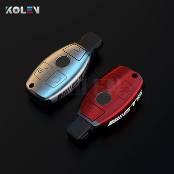 PC Car Remote Key Case Cover Protector Shell Fob per Mercedes Benz A B C S Class W204 W176 W212 GLC CLA GLK SLK CLS accessori - PC Car Remote Key Case Cover Protector Shell Fob per Mercedes Benz A B C