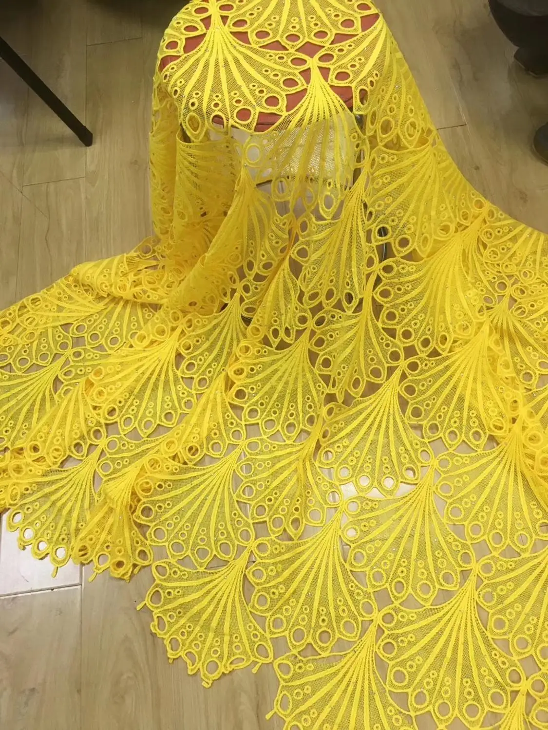 Желтая кружевная ткань шнур кружева для нигерийских вечерние гипюровые кружева ткань tissu africain broderie coton suisse высокое качество 5 ярдов