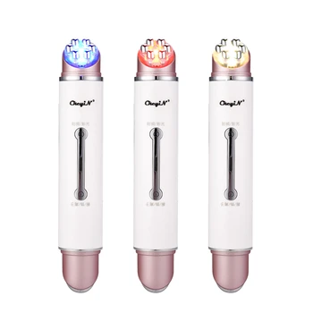 

Hot Compress Eye Massager LED Photon Light Therapy Facial Massage Roller EMS Skin Rejuvenation Electric Vibration Skin Firming