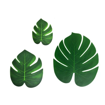 

60Pcs Palm Leaves Tropical Party Decorations Simulation Artificial Leaves Monstera Leaves Jungle Theme Party Decorations Wedding