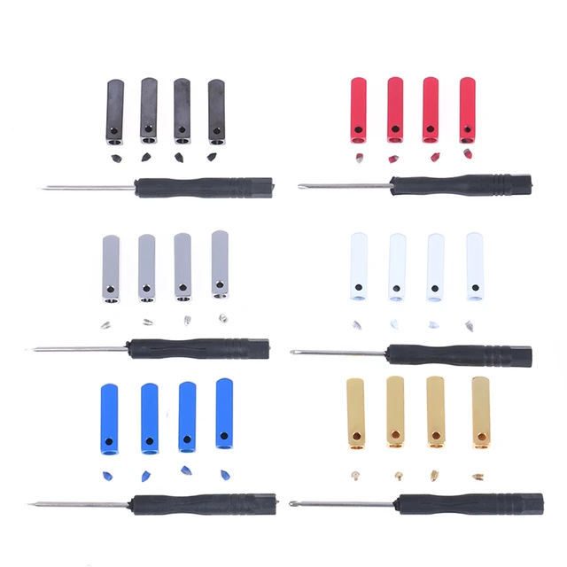 4 unids/lote DIY de tornillos de repuesto para cordones de puntas de Metal, hebilla de espejo, cabeza de bronce para zapatillas con destornillador - AliExpress
