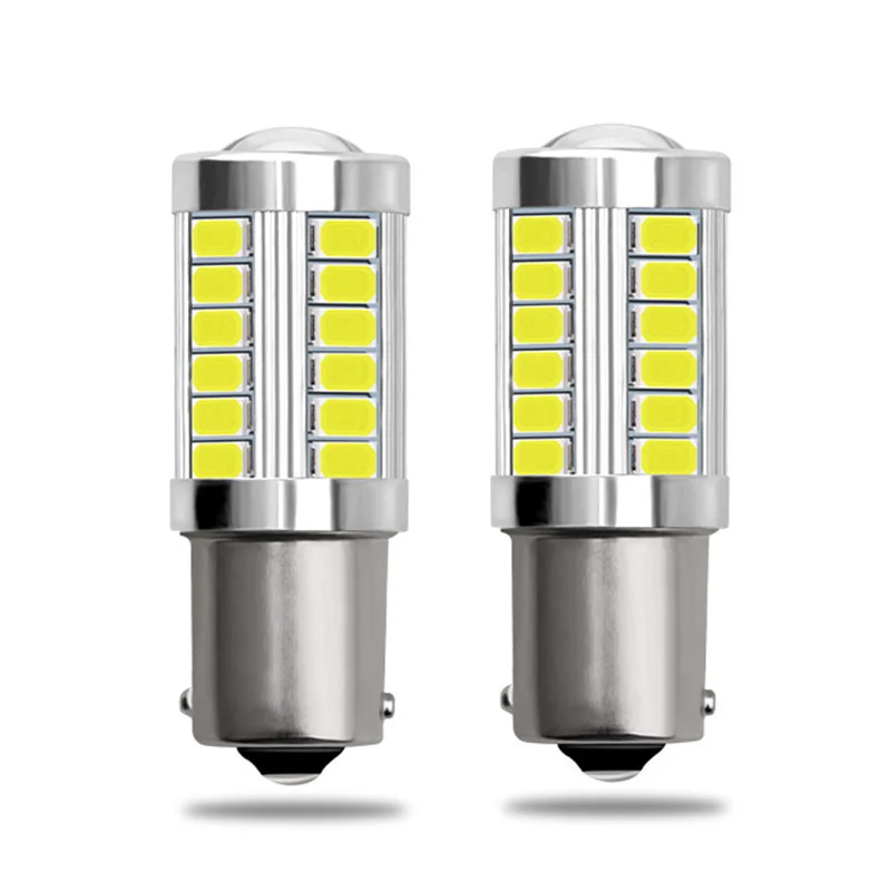 

2Pcs LED Turn Signal 1156 Backup Light Brake Light Car Tail Bulb Brake Lights 12V Auto Reverse Lamp Daytime Running Signal Light