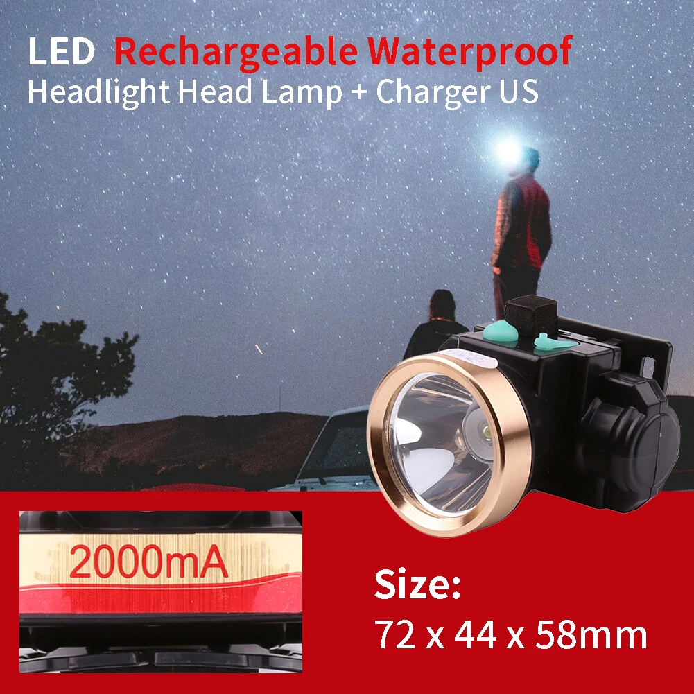 Decorative Flashlight USB Rechargeable Practical Adjustable Portable Hiking Waterproof Protective Charger Headlight Led Night