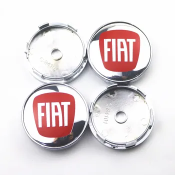 

4pcs 60mm Wheel Center Hub Caps Car Emblem Badge Logo Wheel Center Cap For Fiat 500 Punto Bravo Stilo Panda Car Styling