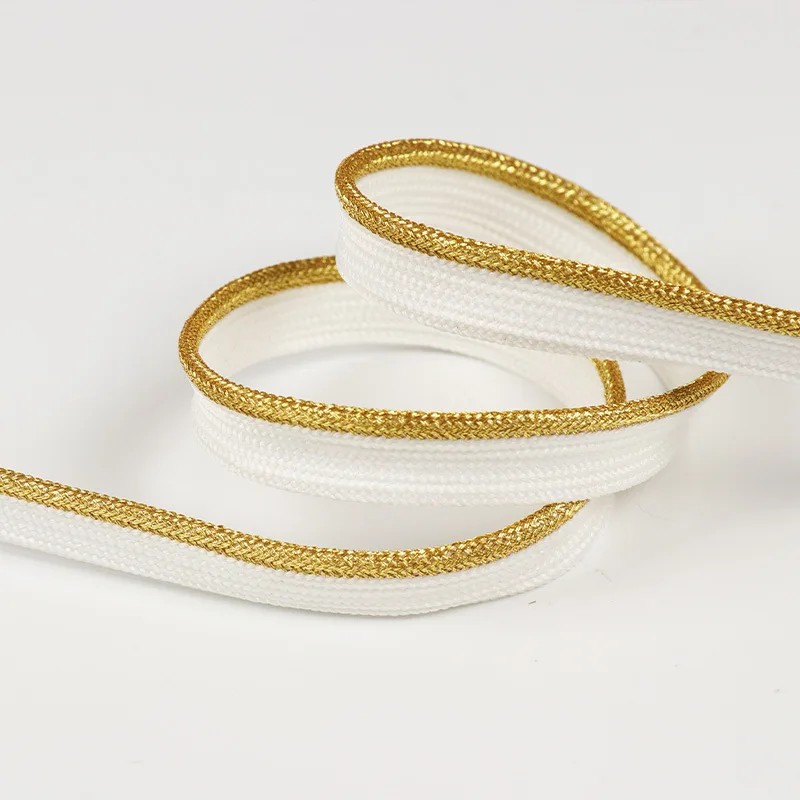 

10M Edging Trim Sewing Ribbon Braided Cord Rope for Sheets Sofa Pillow Cushion Curtains Hats Clothes Various Fabric Sewing DIY