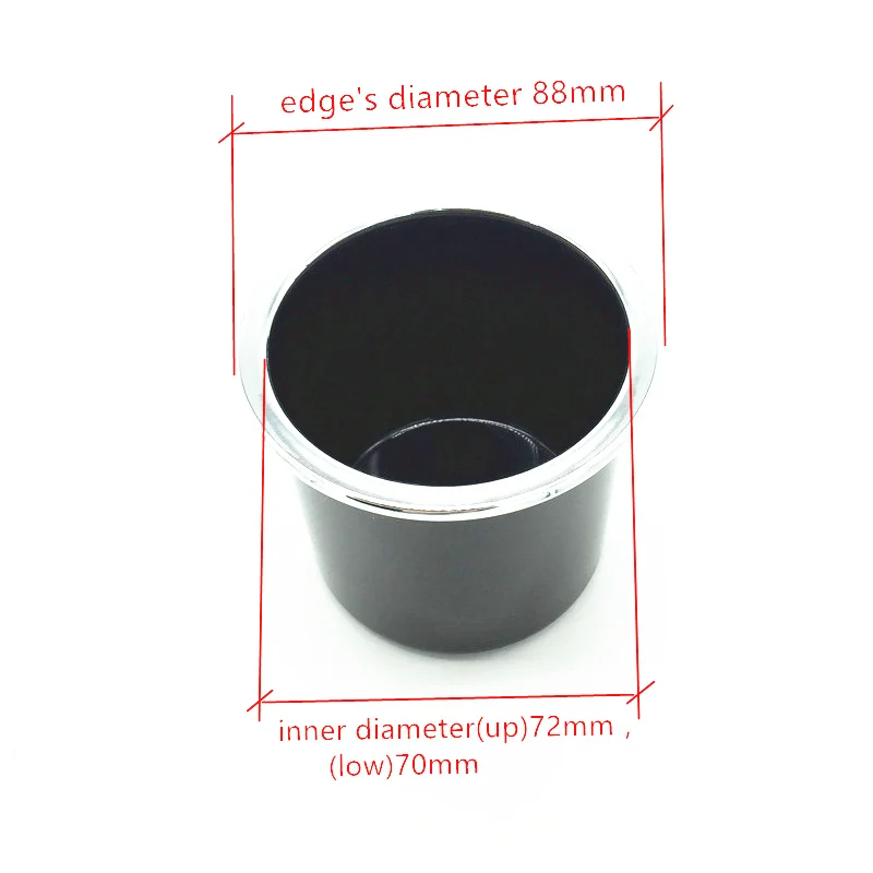 RV Supplies Cup Holder Car Cup Holder Auto Supplies Drink Ashtray Slot Yacht 73mm Diameter With Silver Color Edge