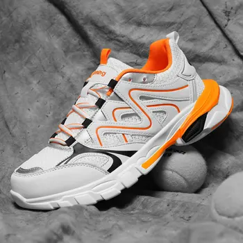 

SUROM Men Fashion Shoes Mesh Breathable Men Running Shoes Outdoor Sport Shoes Men Lightweight Sneakers Male Krasovki