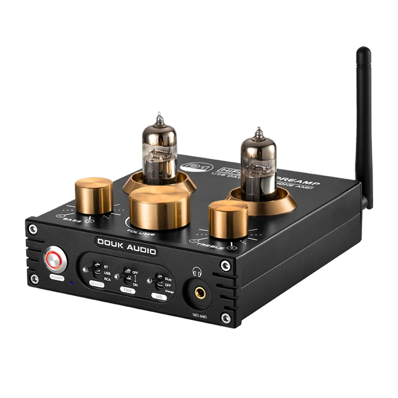Nobsound HiFi Bluetooth 6. 0 6J5 ламповый предусилитель басов стерео усилитель для наушников USB
