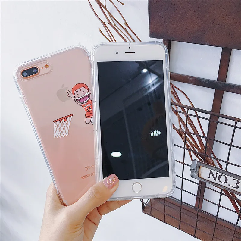 Милый мультяшный чехол для iPhone 11 Pro Max X 6 6s 6 7 8 Plus Xr Xs Max Coque аниме Fundas мягкий прозрачный чехол