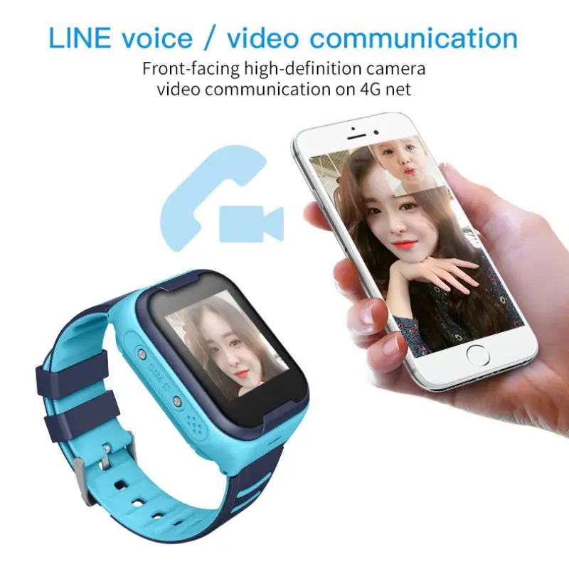 4G Net Smart Watch for Children with GPS Touch Screen SOS SIM Phone Call Waterproof Children 3