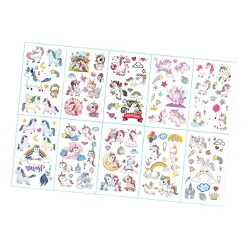 

20 Sheets Tattoo Stickers Temporary Tattoos Kids Decals Cartoon Stickers Easter Stickers for Party