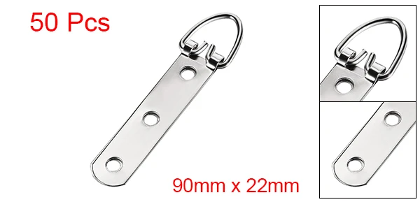 Silver 90x22mm 50pcs Uxcell 50/100 шт кольцо в виде буквы D рисунок Вешалки 42x16-90x22mm цвет серебро/золото/бронза/Черный Ассортимент Набор для фото висит решения - Цвет: Silver 90x22mm 50pcs