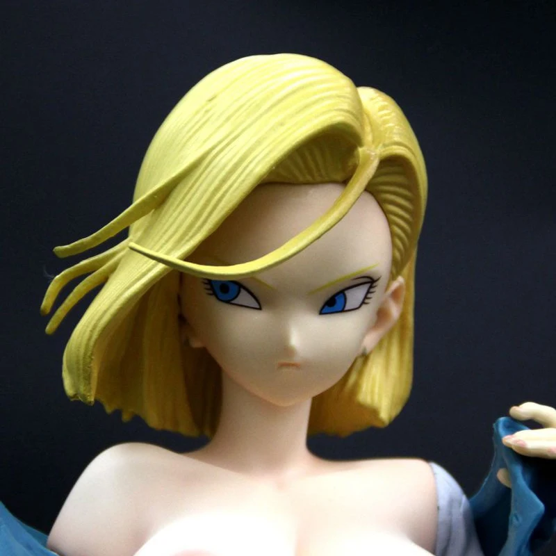 1/6 голая полимерная ПВХ аниме экшн фигурка DBZ Android 18 сексуальная девушка модель GK
