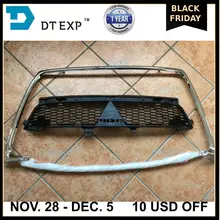 2010-2012 Задняя Лицензионная доска airtrek 6400c703 хромированная решетка для outlander ex Бампер сетка вверх вниз 6402a198 6402a199 крышка подушки безопасности