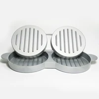 Aluminum Double Burger Press Hamburger Maker Tool 3