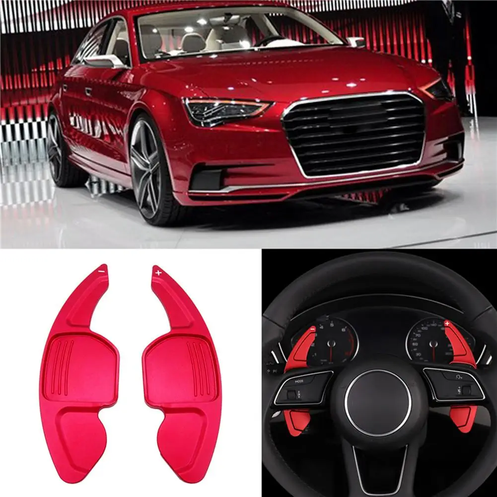 

Car Steering Wheel Extension Shifters Shift Aluminum Shift Paddles For AUDI A3 S3 A4 S4 B8 A5 S5 A6 S6 A8 R8 Q5 Q7 TT DSG