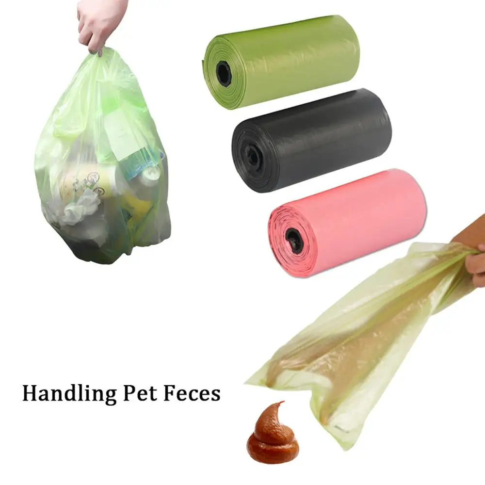 Disposable Degradable Garbage Bag Flat Mouth Environmental Protection Household Biodegradable rubbish bags refuse #309 | Дом и сад