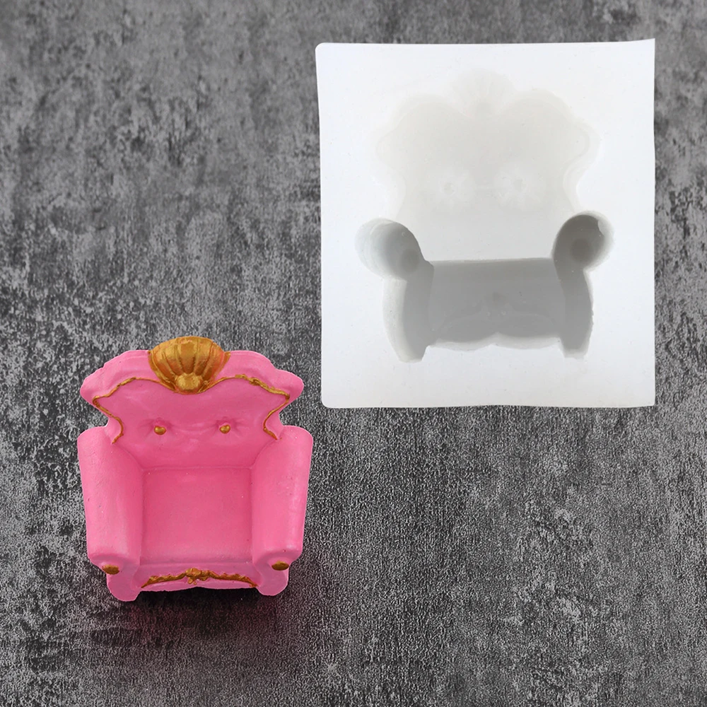 3D диван стул силиконовые DIY торт плесень украшения формы помадка торт плесень шоколадные конфеты плесень Gumpaste кухня выпечки Плесень
