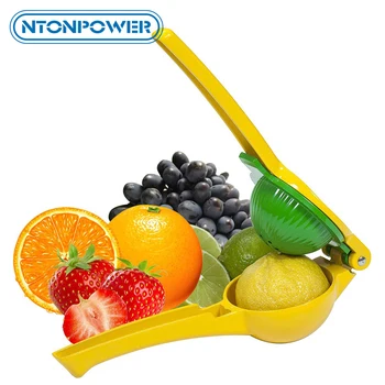 

NTONPOWER Manual Lemon Clip Premium Quality Metal Lemon Lime Squeezer Manual Citrus Press Juicer Manual Hand Press Orange Juicer