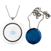 2 Pcs Wearable Air Purifier USB Portable Personal Necklace Negative Ion Air Purifier Air Freshener