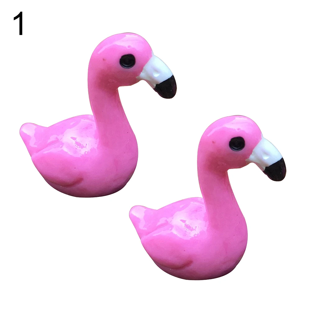 Фламинго суккулент безделушки мох Мини Сад мужской/женский животное микро