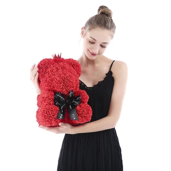 

Multistyle PE Eternal Flower Rose Bear Love Gifts For Party Decor Valentine's Gifts For Girl Friend DIY Figurines Bedside Decor