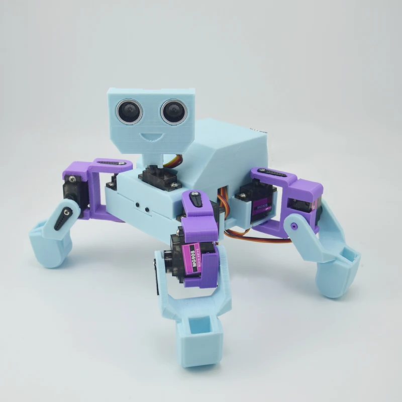 gráfica mixly arduino quadruped aranha robô