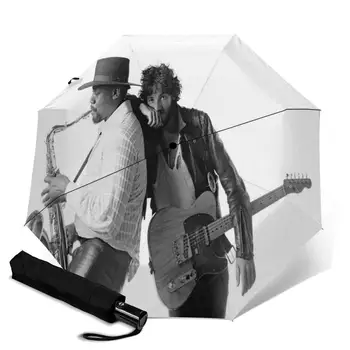 

Bruce Springsteen creative men's and women's automatic three fold umbrella rainy day colorful fashion umbrella