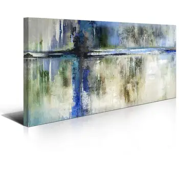 

Hand painted Wall Art Abstract Picture Artwork Hang in Bedroom Office Home Decor Colorful Gray Art Home Decoration
