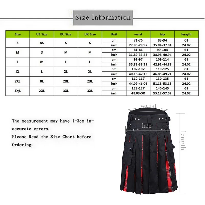 Oeak Men's Fashion Solid Color Summer Casual Shorts Ethnic Style Scottish Skirt High Quality Traditional Skirt