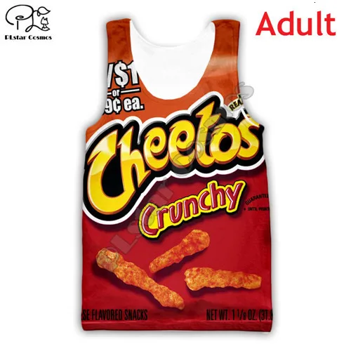 Худи с объемным принтом Cheetos, комплект детской одежды для родителей, свитер, пуловер, куртка на молнии, одежда для семьи, мамы, папы - Цвет: Unisex Vest