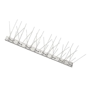 

Bird Spikes Stainless Steel Anti-Bird Defender Bird Dispeller for Garden Farmland Orchard