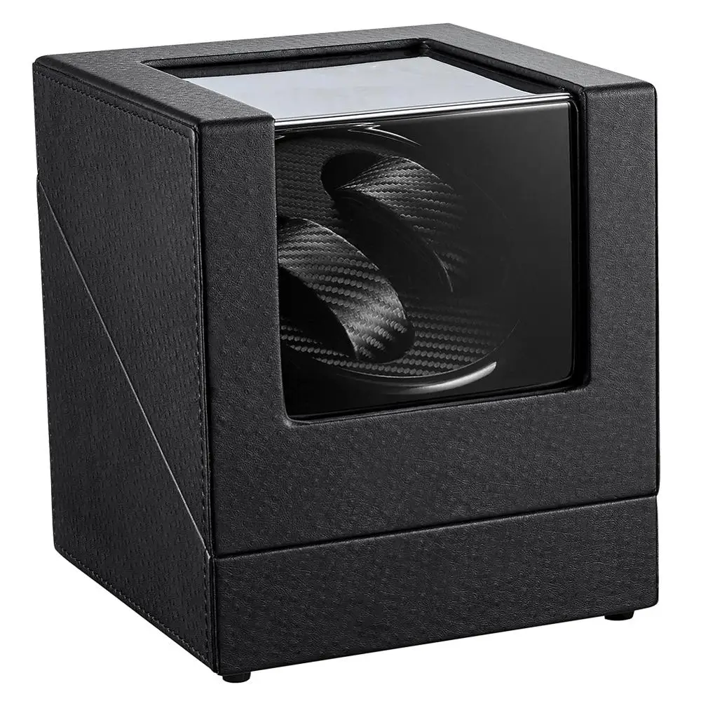 

2020 New Motor Shake Watch Winder Holder Automatic Mechanical Watch Winding Box Jewelry Watches Box For EU/US/AU/UK Plug W141B