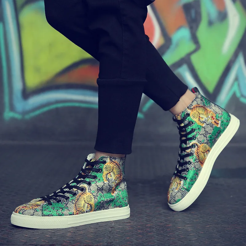 Tiger Print High Top Sneakers 8 Tiger Print High Top Sneakers 8